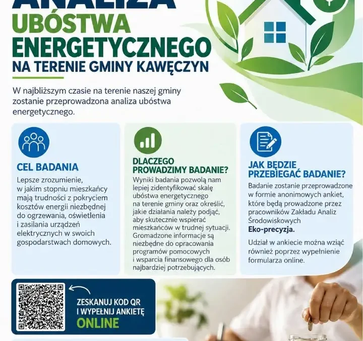Gmina Kawęczyn zbada ubóstwo energetyczne wśród mieszkańców