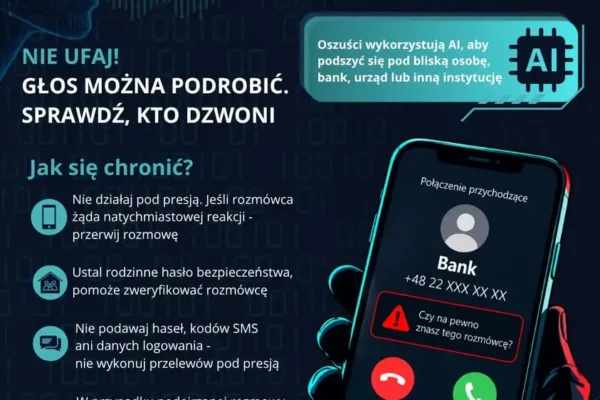Oszuści wykorzystują AI do podszywania się pod głos bliskich – jak się chronić?