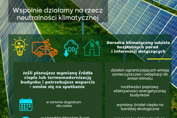 Gminny Doradca Klimatyczny w Turku pomoże w wymianie pieca i termomodernizacji