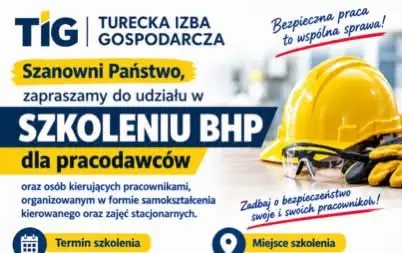 Szkolenie BHP dla pracodawców w Turku – zapisy do 20 października