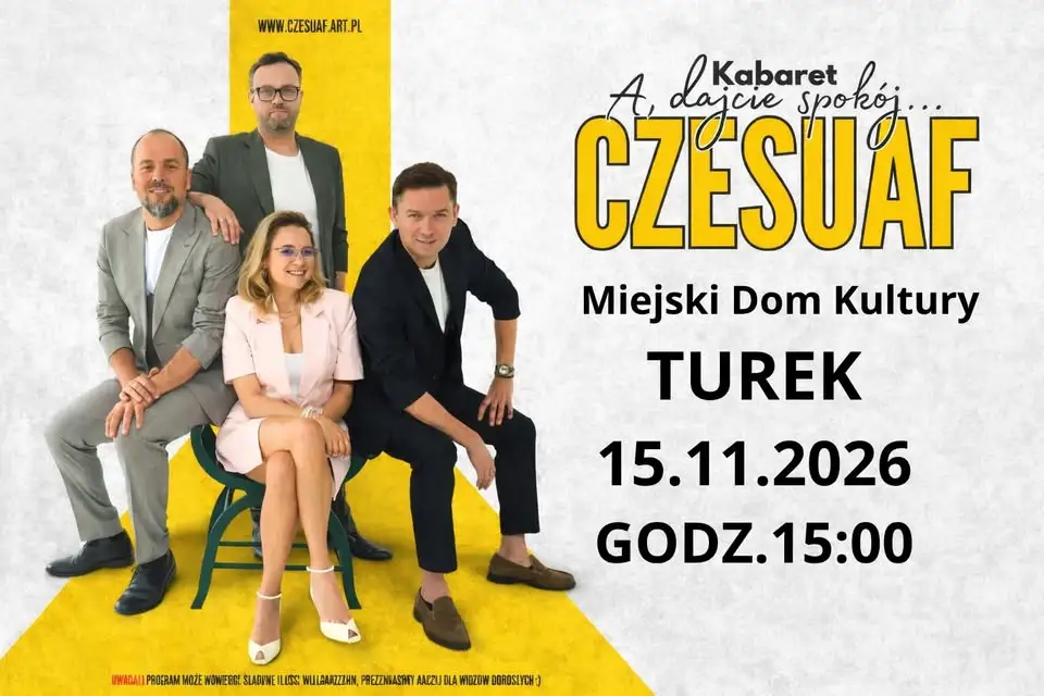 Kabaret Czesuaf wystąpi w Turku. Spotkanie już 15 listopada