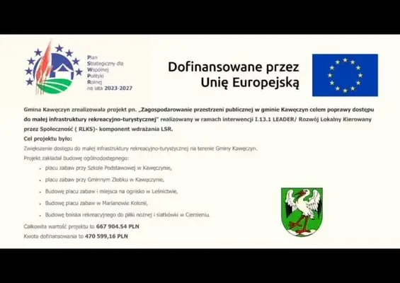 Gmina Kawęczyn z nowymi placami zabaw i boiskami. Inwestycja za blisko 600 tys. zł zakończona