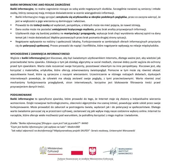 Bańki informacyjne — jak algorytmy zamykają nas w świecie jednej prawdy