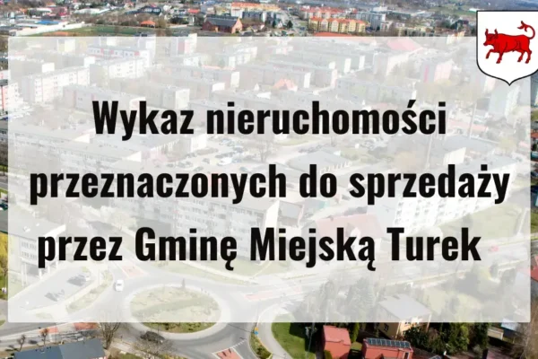 Turek sprzedaje działkę przy ul. Wojciechowskiego. Cena wywoławcza 49 200 zł brutto